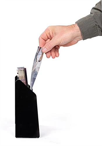 3-Pocket Acrylic Brochure Holder For Tabletop, Fits 4 X 9 Pamphlets - Black 7 3-Pocket Acrylic Brochure Holder For Tabletop, Fits 4 X 9 Pamphlets - Black - Image 5