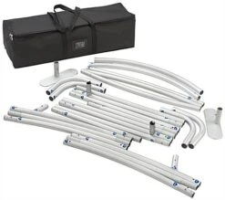 10’ Trade Show Backdrop W/ Custom Printing, Curved, Portable - Silver -LuxeDisplay Shop tsbdu10gw.ra5 preview