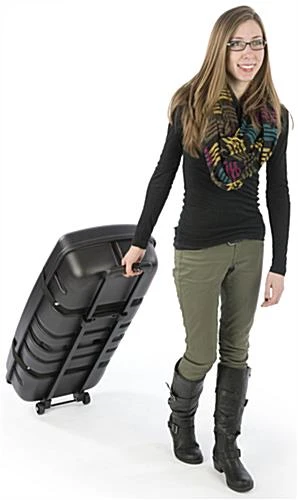 16.75 X 38.5 Case With Wheels For Trade Show Exhibits - Black 5 16.75 X 38.5 Case With Wheels For Trade Show Exhibits - Black - Image 3
