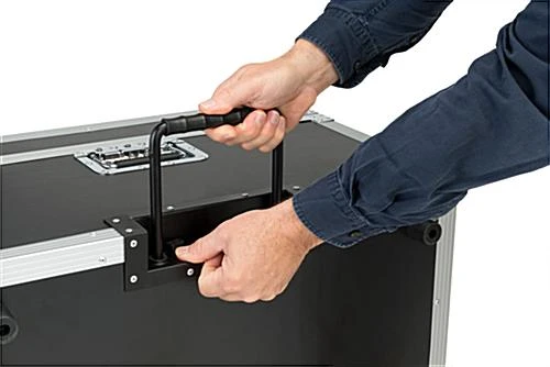 27 X 27 Carrying Case For Floor Tiles, With Wheels, Handles & Foam Padding - Black 8 27 X 27 Carrying Case For Floor Tiles, With Wheels, Handles & Foam Padding - Black - Image 6