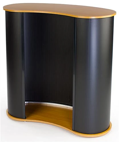 41" Tall Oval Portable Counter - Black 4 41" Tall Oval Portable Counter - Black - Image 2