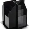 Workshop Series 12-Pocket Acrylic Brochure Holder, 4"w, Tabletop - Black
