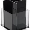 Workshop Series 4-Pocket Acrylic Brochure Holder, 4"w, Tabletop - Black -LuxeDisplay Shop tt4.ra1 preview