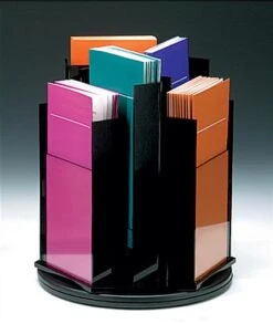 Workshop Series 6-Pocket Acrylic Brochure Holder, 4"w, Tabletop - Black