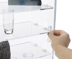 Workshop Series, Acrylic Countertop Display Case W/ 5 Shelves, Locking Door - Clear -LuxeDisplay Shop ttac247.ra3 preview