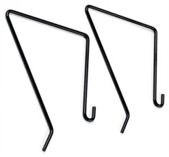 13”w X 9.5”h File Holders For Letter Size Folders, Steel Wire, Wall Mounting – Black -LuxeDisplay Shop twir05blk.ra4 preview