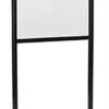 Floor Standing Sneeze Shield With Acrylic Panel, 4 Caster Wheels, Metal Frame - Black -LuxeDisplay Shop twn2228acr.rw preview