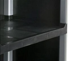 40"w Enclosed Bus Cart, 3 Shelves - Black -LuxeDisplay Shop uc3ebl.ra5 preview