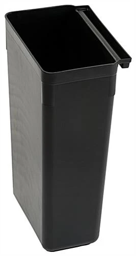 32"w Bus Cart With 1 Side Trash Bin, 3 Shelves - Black 7 32"w Bus Cart With 1 Side Trash Bin, 3 Shelves - Black - Image 5