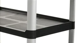 40"w Bus Cart, 3 Shelves - Black -LuxeDisplay Shop uc3sbl.ra5 preview 1