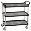 40"w Bus Cart, 3 Shelves - Black 1 40"w Bus Cart, 3 Shelves - Black -LuxeDisplay Shop uc3sbl.rw preview