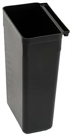 Hanging Trash Bin For Compatible Utility Carts - Black