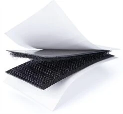 1 X 2-inch Hook And Loop Strips, Set Of 100 - Black