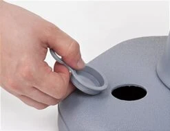 13 X 15 Sign Stand Traffic Cone For Outdoor Use, Double Sided, Water-fill - Gray -LuxeDisplay Shop wbstnd47gr.ra3 preview