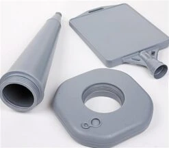 13 X 15 Sign Stand Traffic Cone For Outdoor Use, Double Sided, Water-fill - Gray -LuxeDisplay Shop wbstnd47gr.ra4 preview