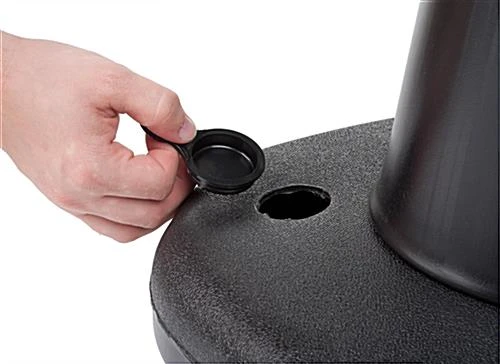 13” X 15” Sign Stand Traffic Cone With Custom Print, Double Sided, Water-fill – Black 6 13” X 15” Sign Stand Traffic Cone With Custom Print, Double Sided, Water-fill – Black - Image 4