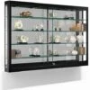 LED Wall Showcase Cabinet With Tempered Glass Shelves -LuxeDisplay Shop wc606ledb.rw preview