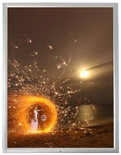 30 X 40 Snap Frame For Wall, Snap Open, Locking - Silver -LuxeDisplay Shop wcw3040sv.ra5 preview