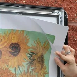 24 X 36 Outdoor Poster Frame For Wall, Snap Open With Lock - Black -LuxeDisplay Shop wcwplk36bk.ra2 preview