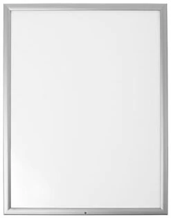22 X 28 Outdoor Poster Frame For Wall, Snap Open With Lock - Silver