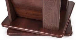 10-Tiered Magazine Floor Stands, 8.5"w, 40 Pockets, Rotating - Mahogany -LuxeDisplay Shop wdflsp40rm.ra3 preview