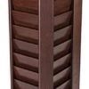 10-Tiered Magazine Floor Stands, 8.5"w, 40 Pockets, Rotating - Mahogany -LuxeDisplay Shop wdflsp40rm.rw preview