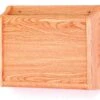 15”w Hanging File Holder, Single Pocket, Wall Mount, HIPAA Compliant - Light Oak -LuxeDisplay Shop wdhc15lo.rw preview