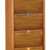 14” W Hanging File Holder, 5-Slots, Solid Wood, Wall Mount, HIPAA Compliant