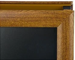 22 X 28 Sidewalk Sign, Double Sided With 2 PVC Lenses – Faux Wood -LuxeDisplay Shop wdsnf28af.ra2 preview