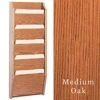 14”w Hanging File Holder, 5-Tiered, Wall Mount, Slanted Front - Medium Oak