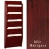 14”w Hanging File Holder, 5-Tiered, Wall Mount, Slanted Front - Red Mahogany -LuxeDisplay Shop wff145rm