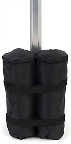 Sandbag Tent Weight, 20 Pounds, Canvas - Black -LuxeDisplay Shop wghsan.ra2 preview