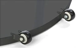 24 X 36 Portable Sign Stands With Wheels, Double Sided With Steel Basket - Black -LuxeDisplay Shop wheeles black.ra2 preview