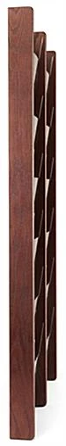 6-Tiered Wood Literature Wall Rack, 4"/8.5"w, 12-24 Pockets - Mahogany 7 6-Tiered Wood Literature Wall Rack, 4"/8.5"w, 12-24 Pockets - Mahogany - Image 5