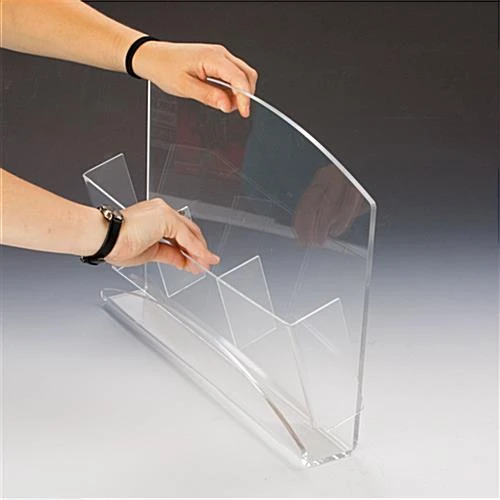 24 X 36 Wall Poster Frame With Literature Holder, 4"/8.5"w, Curved - Silver 5 24 X 36 Wall Poster Frame With Literature Holder, 4"/8.5"w, Curved - Silver - Image 3