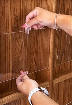 2-Tiered Wood Literature Wall Rack, 4"/8.5"w, 12-24 Pockets - Medium Oak -LuxeDisplay Shop wmlm12mo.ra5 preview 1