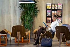 3-Tiered Literature Wall Rack, 4"/8.5"w, 9-18 Pockets - Black -LuxeDisplay Shop wmlm9bk ra5 preview