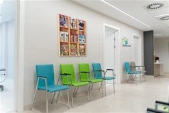 3-Tiered Wood Literature Wall Rack, 4"/8.5"w, 9-18 Pockets - Light Oak -LuxeDisplay Shop wmlm9lo.ra6 preview