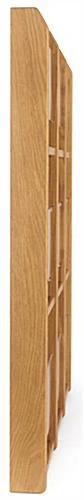 3-Tiered Wood Literature Wall Rack, 4"/8.5"w, 9-18 Pockets - Medium Oak 7 3-Tiered Wood Literature Wall Rack, 4"/8.5"w, 9-18 Pockets - Medium Oak - Image 5