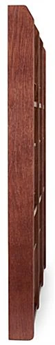 3-Tiered Wood Literature Wall Rack, 4"/8.5"w, 9-18 Pockets - Mahogany 7 3-Tiered Wood Literature Wall Rack, 4"/8.5"w, 9-18 Pockets - Mahogany - Image 5