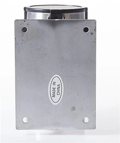 QueuePole.Economy Wall Mounted Retractable 7' Stanchion Belt - Black & Silver 4 QueuePole.Economy Wall Mounted Retractable 7' Stanchion Belt - Black & Silver - Image 2