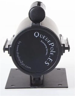 QueuePole.Economy Wall Mounted Retractable 7' Stanchion Belt - Black -LuxeDisplay Shop wmstc25bk1.ra2 preview