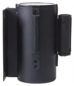 QueuePole.Economy Wall Mounted 8’ Stanchion Belt – Yellow & Black Diagonal Stripe -LuxeDisplay Shop wmstc25by1.ra1 preview