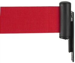 QueuePole.Economy Wall Mounted Retractable 8’ Stanchion Belt – Red -LuxeDisplay Shop wmstc25rd1.ra5 . preview