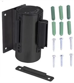 QueuePole.Economy Wall Mounted Retractable 8’ Stanchion Belt – Red -LuxeDisplay Shop wmstc25rd1.ra8 preview