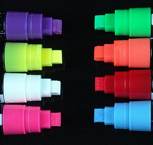 Liquid Chalk Markers, 3/8" Flat Tip - Set Of 8 Colors 4 Liquid Chalk Markers, 3/8" Flat Tip - Set Of 8 Colors - Image 2