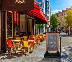 24 X 30 Write-On Board Sidewalk Sign, Magnetic, Double-Sided, Water-Fill Base - Wood -LuxeDisplay Shop womcss2430.ra7 preview