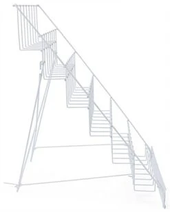 6-Tiered Wire Literature Rack, 4/8.5"w, Tabletop, Header - White -LuxeDisplay Shop wrc6t18wt.ra2 preview