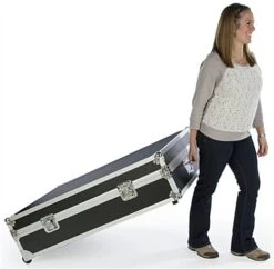 45 X 12.5 Travel & Storage Case W/ Wheels, Luggage Handle, EVA Foam Padding - Black -LuxeDisplay Shop wsc113143.renv preview