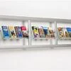 Metal Literature Wall Rack, 4"/8.5"w, 6-12 Pockets - Silver -LuxeDisplay Shop wstglh183.rw preview